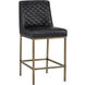 Leighland 38 inch Coal Black Counter Stool